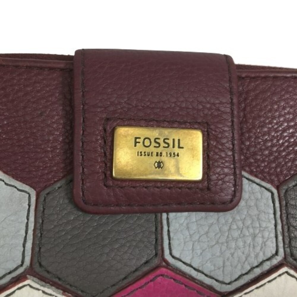 Fossil Quinn Slim Leather Clutch Wallet Wristlet … - image 3